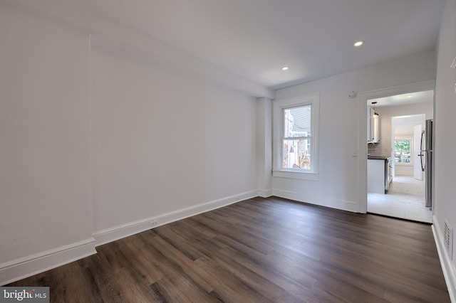 311 E Frederick St, Lancaster, PA 17602 - spare room with dark wood finished floors and recessed lighting