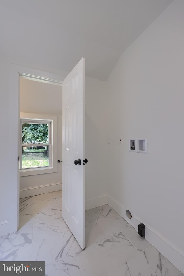 311 E Frederick St, Lancaster, PA 17602 - laundry room with marble finish flooring and hookup for a washing machine