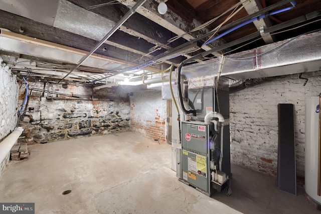 311 E Frederick St, Lancaster, PA 17602 - unfinished basement with heating unit and water heater