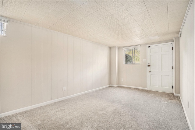 3839 Chalfont Dr, Philadelphia, PA 19154 - empty room with carpet flooring and wooden walls