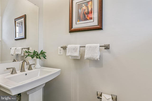 bathroom with a sink