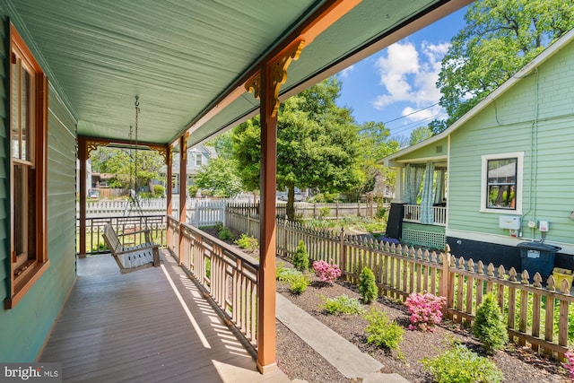 4916 40th Pl, Hyattsville, MD 20781 - view of wooden porch