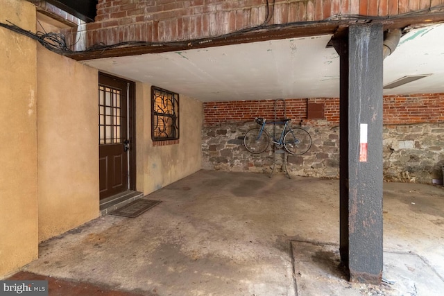 view of basement