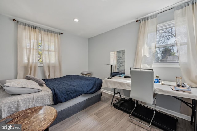 6 Walnut Dr, Burlington, NJ 08016 - bedroom featuring recessed lighting, wood finished floors, baseboards, and multiple windows
