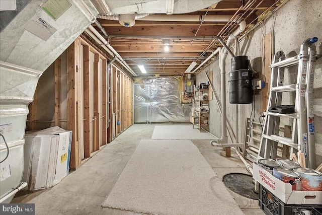 5342 Saint James Pl, Frederick, MD 21703 - unfinished basement with electric panel