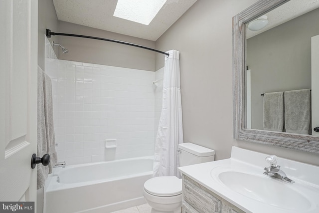 619 Walden Way, Lumberton, NJ 08048 - bathroom featuring toilet, shower / bath combination with curtain, vanity, and tile patterned flooring