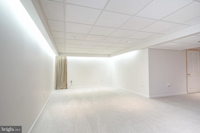 619 Walden Way, Lumberton, NJ 08048 - carpeted spare room featuring a drop ceiling and baseboards