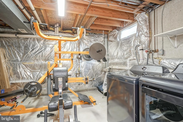 619 Walden Way, Lumberton, NJ 08048 - basement with washer and clothes dryer