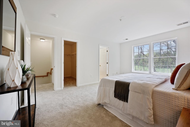 13416 Ansel Ter, Germantown, MD 20874 - carpeted bedroom with visible vents, baseboards, a spacious closet, and a closet