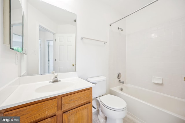13416 Ansel Ter, Germantown, MD 20874 - bathroom featuring vanity, shower / bath combination, and toilet