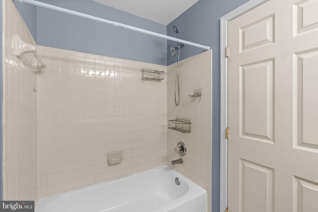 bathroom featuring bathing tub / shower combination