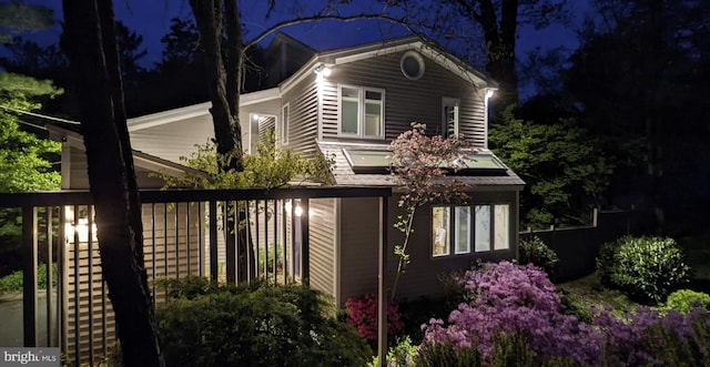 14 Wheatsheaf Ln, Princeton, NJ 08540 - property exterior at night featuring fence