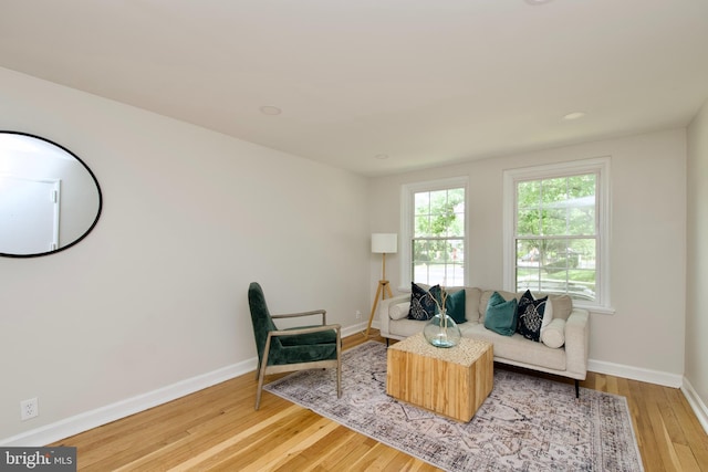 4803 30th St S Unit A2, Arlington, VA 22206 - living area featuring light wood finished floors and baseboards