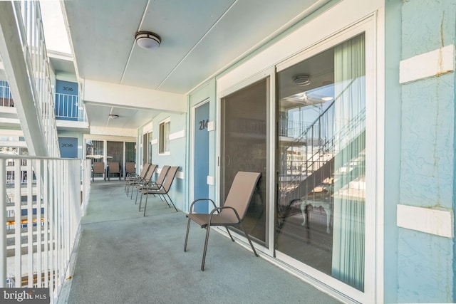 view of balcony