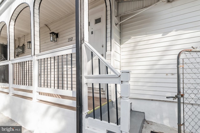 view of exterior entry