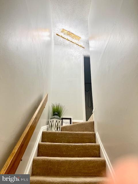 view of stairway