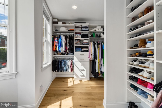 929 S 2nd St, Philadelphia, PA 19147 - walk in closet with wood finished floors
