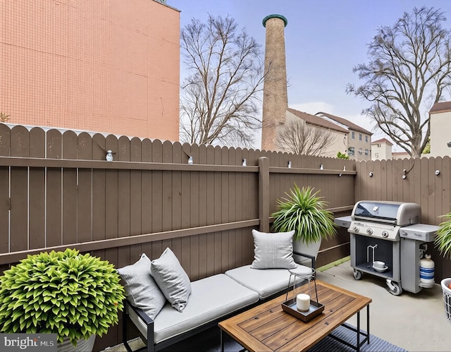 929 S 2nd St, Philadelphia, PA 19147 - view of patio / terrace with a grill and an outdoor hangout area