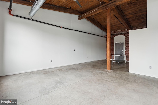 1714 Memphis St Unit 402, Philadelphia, PA 19125 - interior space featuring baseboards and wood ceiling