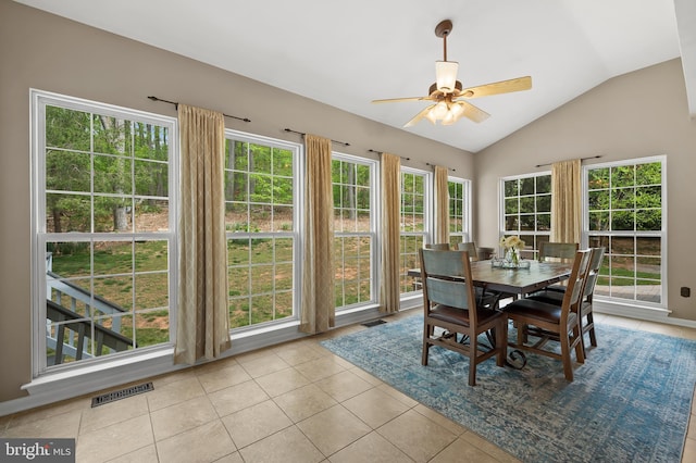 sunroom / solarium featuring visible vents