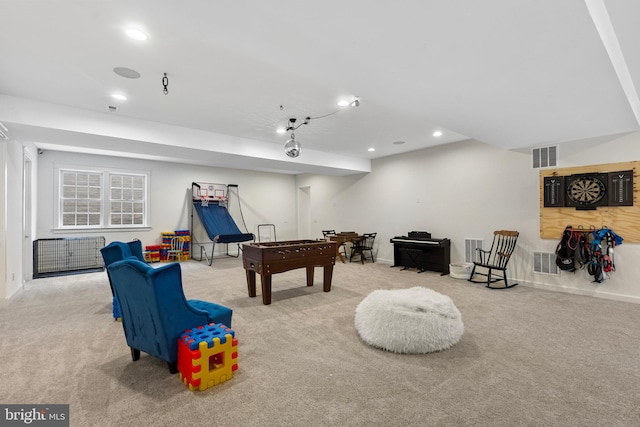 9850 Jerry Ln, Vienna, VA 22180 - playroom featuring carpet flooring, recessed lighting, and baseboards