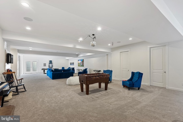 9850 Jerry Ln, Vienna, VA 22180 - playroom featuring carpet, recessed lighting, and baseboards
