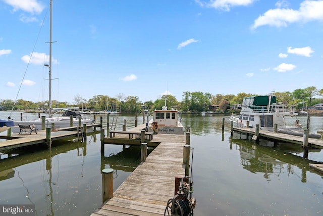735 Dividing Rd, Severna Park, MD 21146 - view of dock featuring a water view