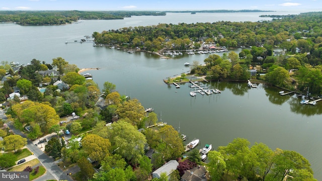 735 Dividing Rd, Severna Park, MD 21146 - drone / aerial view featuring a water view