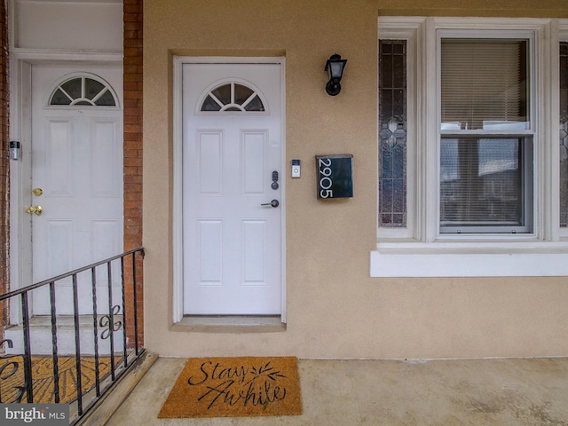 2905 Memphis St, Philadelphia, PA 19134 - property entrance featuring stucco siding