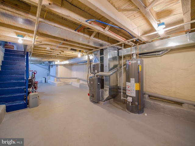 2905 Memphis St, Philadelphia, PA 19134 - unfinished below grade area featuring heating unit and water heater