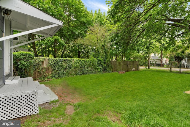 35 Walnut St, Salem, NJ 08079 - view of yard with a fenced backyard