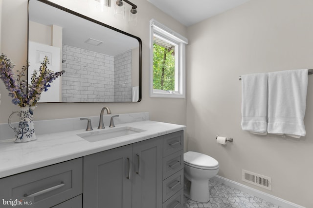 116 Amesbury Ct, Severna Park, MD 21146 - bathroom with vanity, toilet, and baseboards