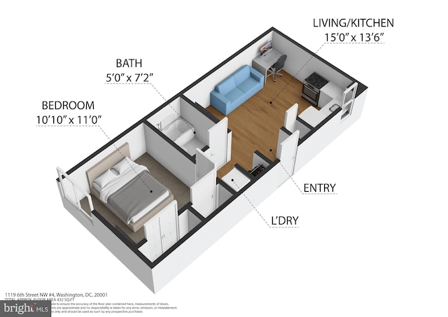 1119 6th St NW, Washington, DC 20001 - home floor plan