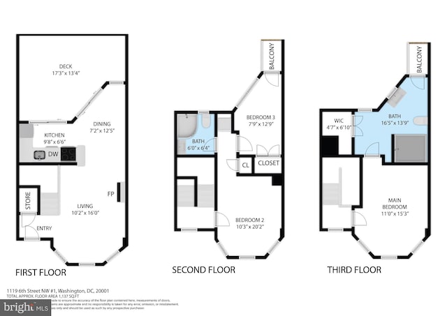 1119 6th St NW, Washington, DC 20001 - floor plan / room layout