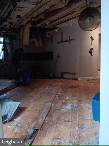 interior space featuring wood-type flooring