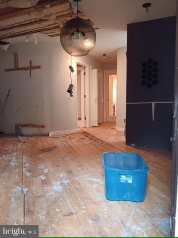 interior space with wood-type flooring