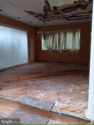 view of spare room