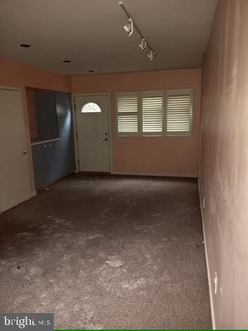 entrance foyer with track lighting