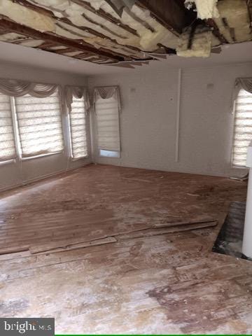 view of spare room