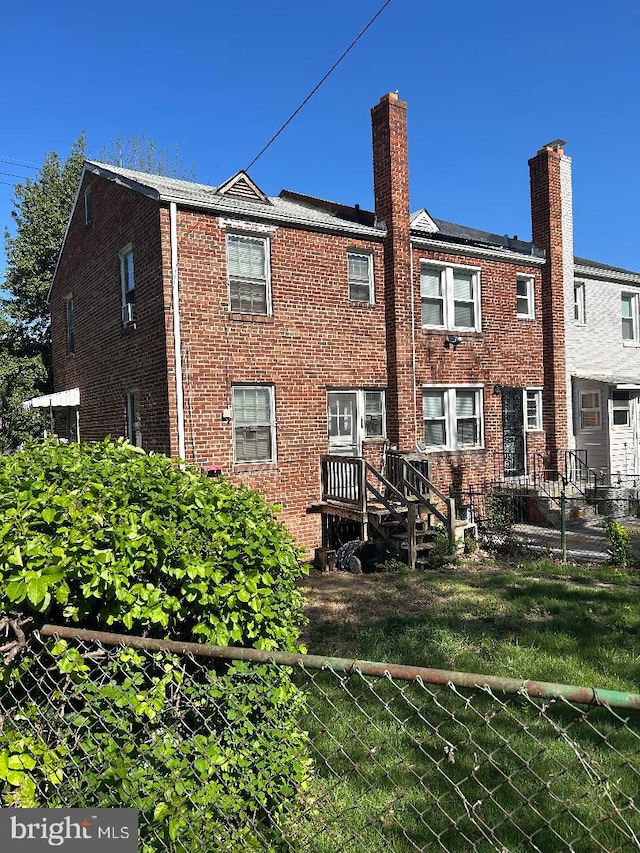 6201 Kansas Ave NE, Washington, DC 20011 - back of property with brick siding