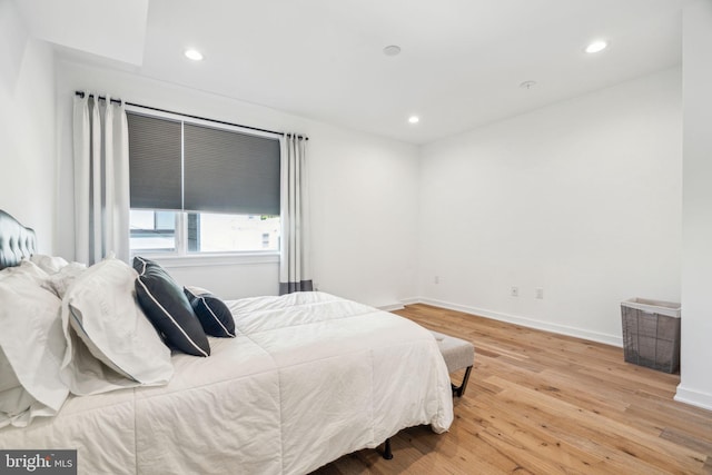 2237 N Hope St, Philadelphia, PA 19133 - bedroom with recessed lighting, wood finished floors, and baseboards