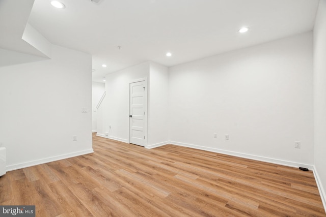2237 N Hope St, Philadelphia, PA 19133 - interior space with baseboards, light wood-type flooring, and recessed lighting