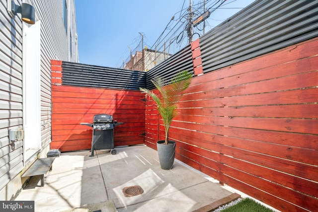 2237 N Hope St, Philadelphia, PA 19133 - view of patio / terrace with fence and a grill