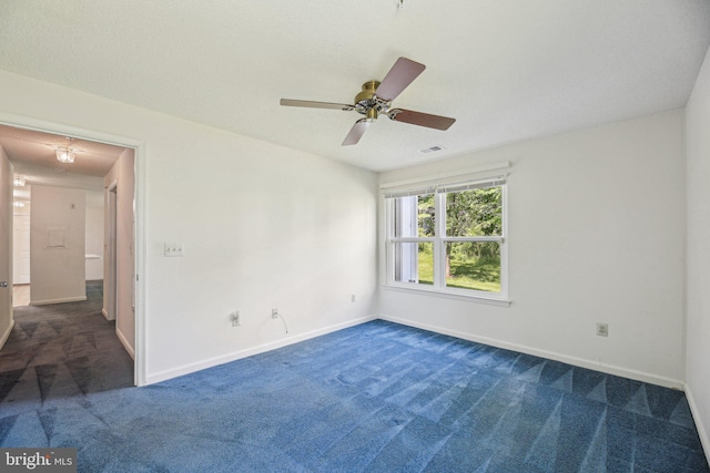 2715 Snowbird Ter Unit 4-28, Silver Spring, MD 20906 - spare room featuring carpet floors, baseboards, and ceiling fan