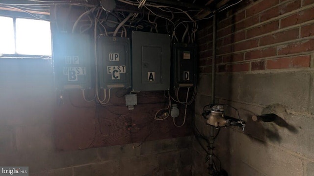 utility room featuring electric panel