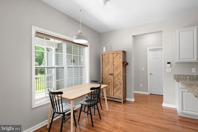 16260 Edgewater Dr, Milton, DE 19968 - dining room with light wood-type flooring and baseboards