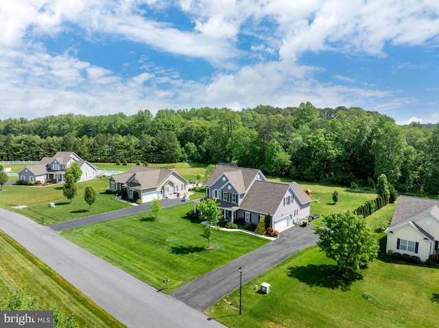 16260 Edgewater Dr, Milton, DE 19968 - aerial view of residential area featuring a heavily wooded area