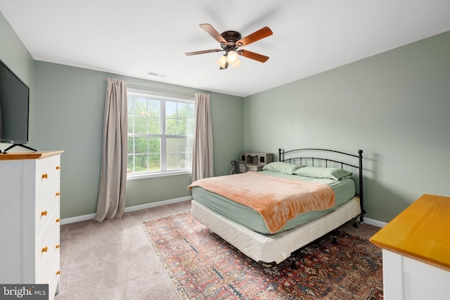 16260 Edgewater Dr, Milton, DE 19968 - bedroom with carpet, baseboards, and ceiling fan