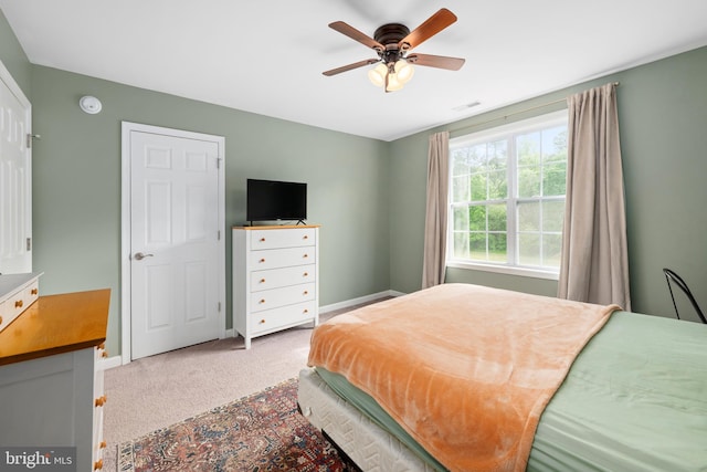 16260 Edgewater Dr, Milton, DE 19968 - bedroom featuring carpet flooring, baseboards, and ceiling fan