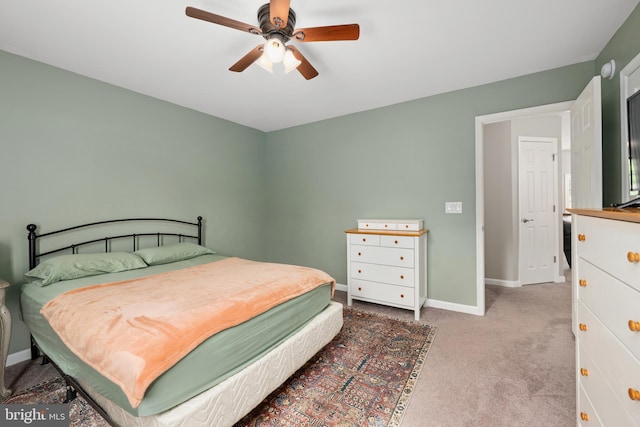 16260 Edgewater Dr, Milton, DE 19968 - carpeted bedroom with baseboards and ceiling fan